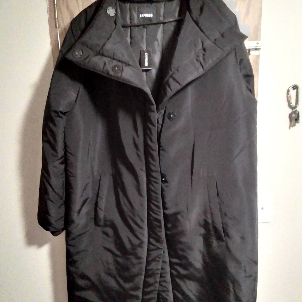 Express men's waterproof pleated trench coat
